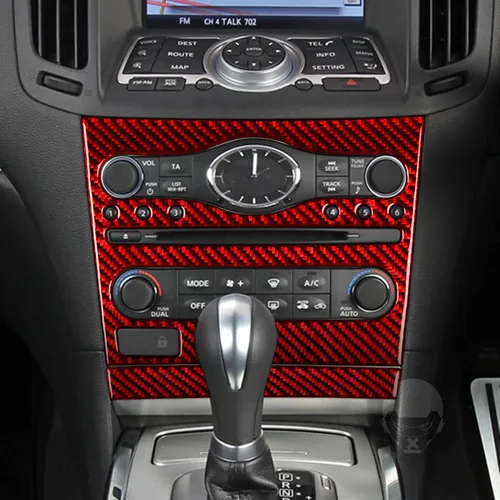 Vista 14 de NVCNX Real Premium Carbon Fiber Compatible with Infiniti G37 2011 2012 2013 Coupe Sedan Convertible Accessories Car Center Console Dash Dashboard