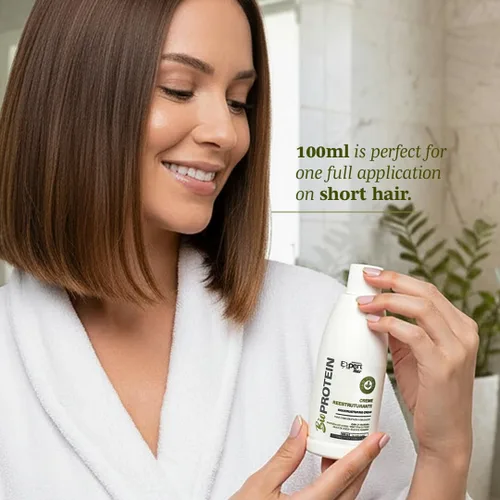Vista 5 de Bio Protein - Tratamiento orgánico de queratina brasileña - Alisado de cabello sin formaldehído, Keratina Brasileña, 100ml/3.38 fl oz