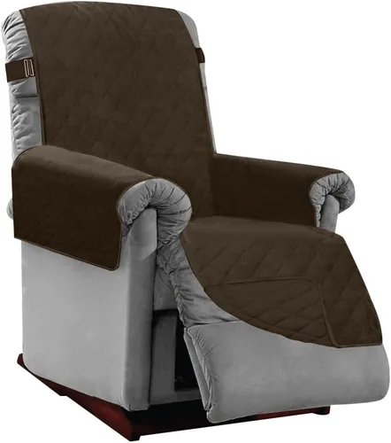 Vista 129 de Sofa Shield - Funda para sillón reclinable con correa patentada, protector de cojín, funda reversible diseñada en EE. UU. resistente a manchas