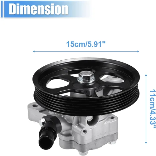 Vista 7 de uxcell Conjunto de bomba de dirección asistida para Honda Accord 3.5L V6 2008-2012 para Honda Pilot 3.5L V6 2009-2011 Bomba de asistencia