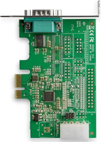 Vista 5 de StarTech.com Tarjeta adaptadora PCI Express RS232 de 1 puerto serie - Tarjeta controladora de host serie PCIe RS232 - PCIe a Serial DB9 - UART 16950