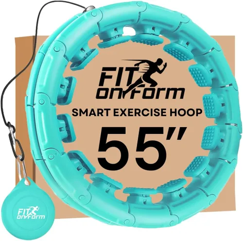Vista 16 de FIT ON FORM Infinity Weighted Hula Hoop for Adults Weight Loss, Smart Exercise Hola Circle Hoop for Women Abs Workout