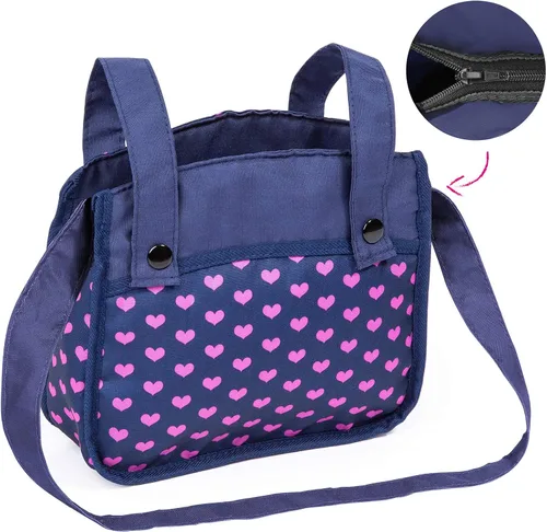 Vista 4 de Bayer: Cochecito Vario para muñecas con asa reversible ajustable, para muñecas de hasta 52 cm, diseño de unicornio azul y rosa, convertible a jogging