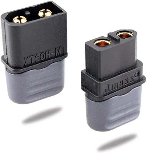 Vista 3 de SoloGood Amass - 10 pares de conectores tipo bala XT60H, enchufe negro hembra y macho (actualizado de XT60) para piezas de batería RC Lipo
