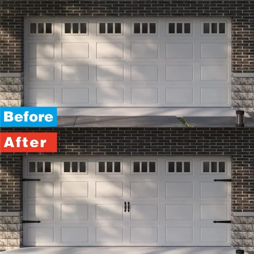 Vista 6 de ZEKOO - Kit de accesorios decorativos magnéticos para puerta de garaje, imanes para puerta de garaje, detalles de bisagras de imitación y asas