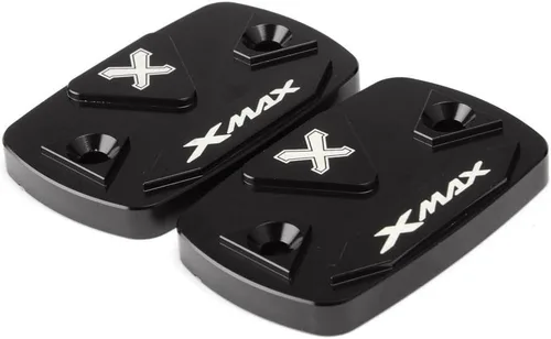 Vista 14 de QQLADY M - 2 piezas de aluminio para motocicleta cubierta de depósito de líquido delantero para Yamaha para Xmax 300 para Xmax300 2017 2018 2019 B