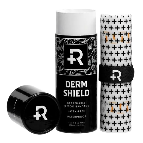 Recovery Aftercare Derm Shield Parche para Cubrir Tatuajes - Vendaje para Cuidado Posterior de Tatuajes Sin Látex y Resistente al Agua - Película