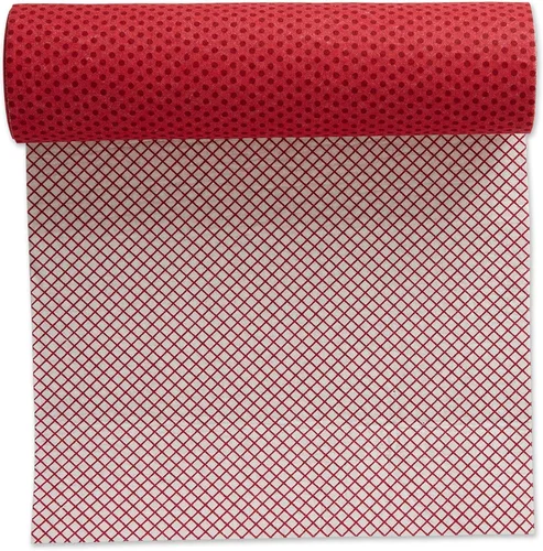 Vista 2 de DII - Colección de revestimientos para nevera y estantes no adhesivos cortados para ajustar lavable a máquina 12 x 20 puntos rojos tango 2 piezas