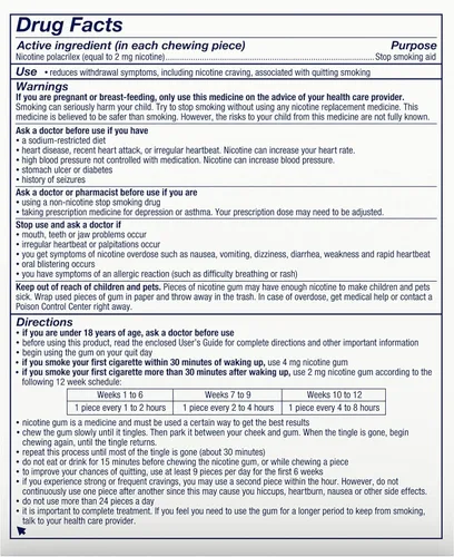 Vista 12 de Nicorette Goma de mascar de nicotina recubierta de 2 mg para ayudar a dejar de fumar con el programa de apoyo conductual, ayuda para dejar de fumar
