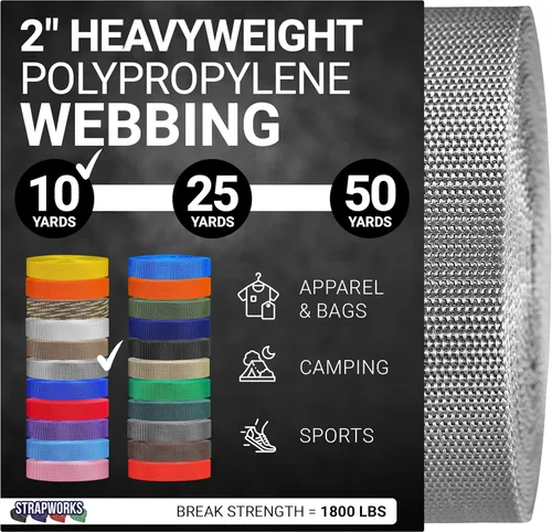 Vista 24 de Strapworks Correas de Polipropileno Resistente - Correas de Polipropileno de Servicio Pesado para Reparación de Equipos de Bricolaje al Aire Libre