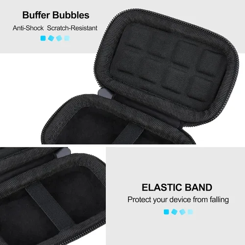 Vista 3 de Lacdo Estuche rígido de transporte para SSK SSD portátil unidades de estado sólido externas de 250 GB 500 GB 1 TB 2 TB 4 TB SSD disco duro externo