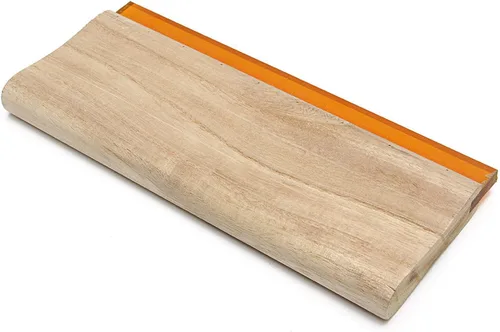 Vista 7 de Raspador de aceite de madera de goma para impresión de pantalla de seda de impresión manual 75 durómetro 6.3inch