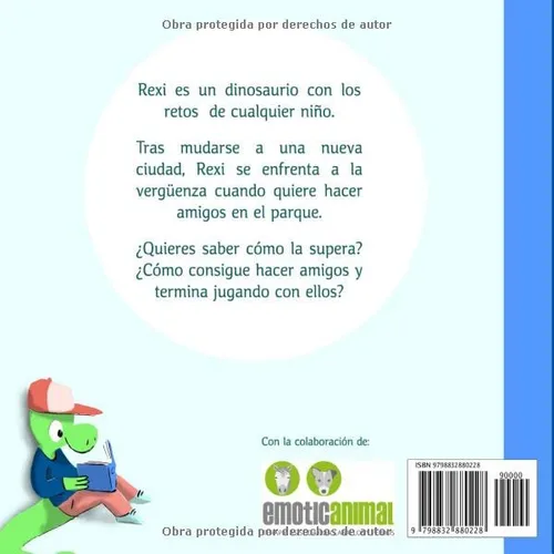 Vista 2 de Rexi aprende a hacer amigos Un cuento de dinosaurios, que trata sobre cómo hacer amigos y la amistad en general.