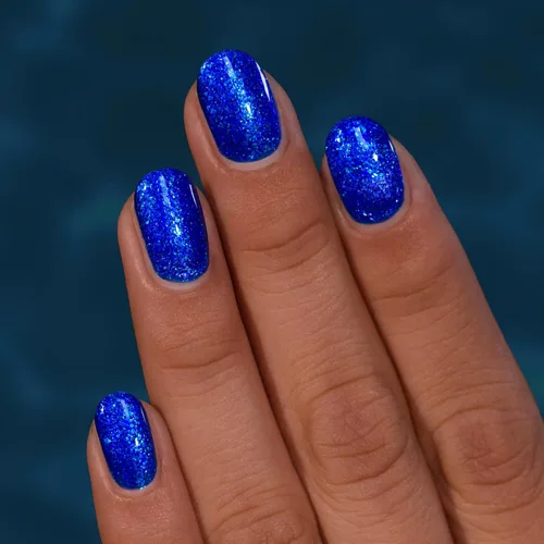Vista 5 de ILNP Sea Glass - Esmalte de uñas brillante azul cobalto profundo