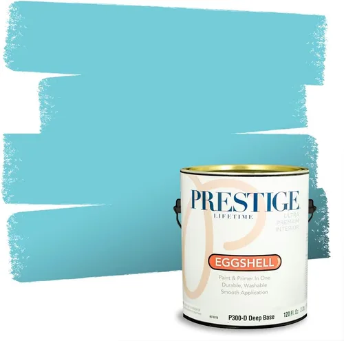 Vista 230 de Prestige Paints. - Base y pintura para exteriores en un solo galón, 1 galón. plano, comparable con Sherwin Williams Topsail.