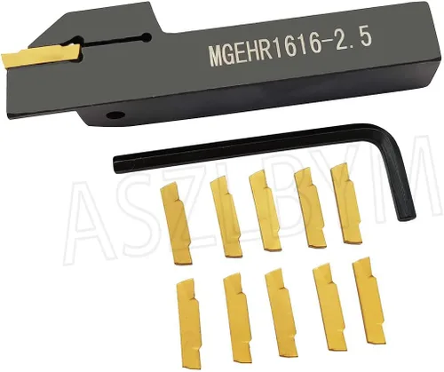 Vista 6 de Soporte de herramienta de ranurado para torno MGEHR1212-1.5 con 11 piezas MGMN150-G insertos de ranurado de carburo indexables