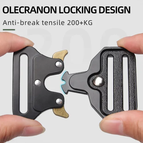 Vista 3 de Collar táctico para perro con asa, collar grueso militar resistente para perros medianos, hebilla de metal de liberación rápida, ajustable y cómodo