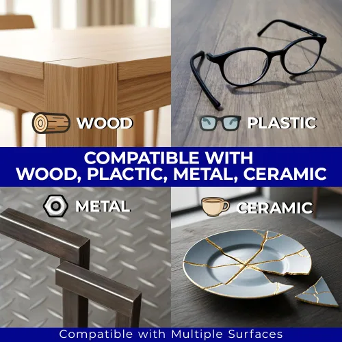 Vista 3 de MITREAPEL Super pegamento de cianoacrilato (CA) (3.5 oz) para plástico, metal, cuero, cerámica - Adhesivo rápido para carpintería, modelos de hobby