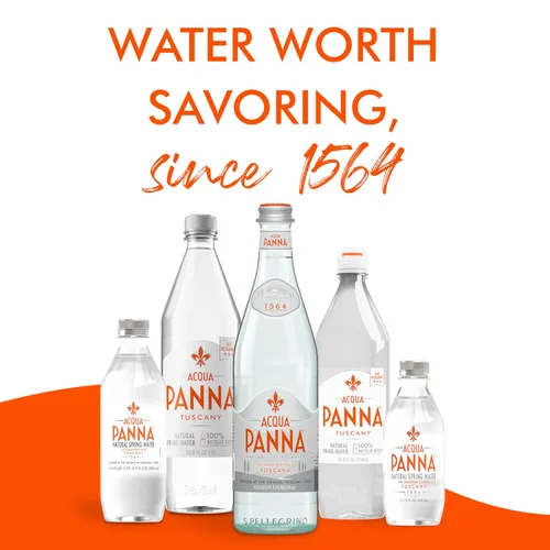 Vista 5 de Acqua Panna Agua Natural de Manantial, Botellas de Agua de Plástico de 11.15 FL OZ (Paquete de 24)
