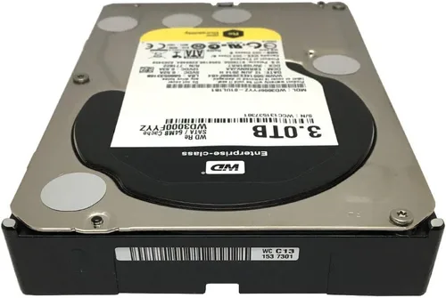 Vista 3 de Western Digital RE WD3000FYYZ 3TB 7.2K RPM 64MB caché 6Gb/s SATA 3.5" Enterprise HDD (renovado)