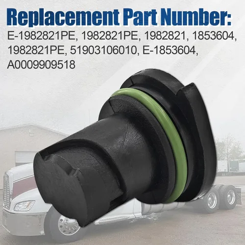 Vista 2 de 20 tapones de drenaje de aceite de motor con junta tórica 1982821 apto para Peterbilt y compatible con Kenworth para PACCAR MX13 MX11 reemplaza #