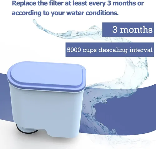 Vista 4 de Filtro de café compatible con Philips AquaClean,CA6903 Aqua Clean Filtro de agua para máquinas de café totalmente automáticas, agua dedicada a