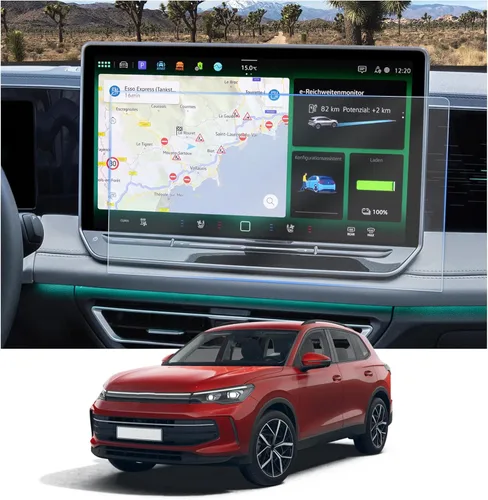 CDEFG 2 protectores de pantalla para Volkswagen VW Tiguan 2025 2026 de 12.9 pulgadas para Volkswagen VW Tiguan 2025 2026, cubierta de pantalla Nano