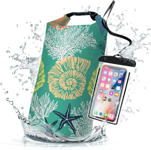 Bolsa seca impermeable, mochila impermeable para verano, playa, coral, estrella de mar, 5L/10L/20L, bolsas flotantes y ligeras para kayak, canotaje,