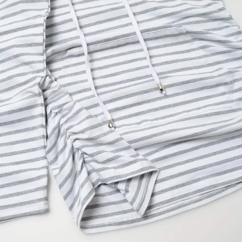 Vista 5 de GINKANA Sudadera con capucha de maternidad de manga larga camiseta casual de maternidad para embarazo ropa casual