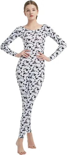 Vista 30 de Full Bodysuit Mono de una pieza para mujer de manga larga, de lycra, estilo zentai Negro