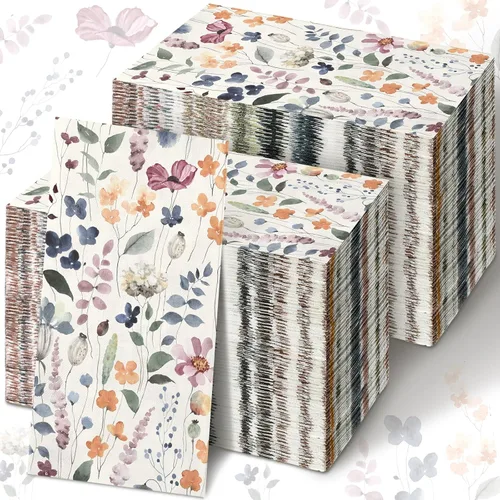 Vista 24 de Seajan 200 servilletas de papel desechables para invitados del 4 de julio, toallas de mano desechables para baño, toallas de invitados desechables