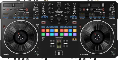 Pioneer DJ DDJ-REV5 Controlador de DJ de rendimiento de 2 canales estilo Scratch (Negro)