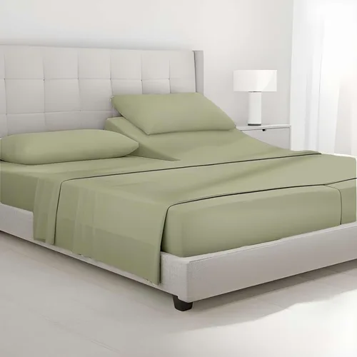 Vista 23 de Giza Sheets Twin – Sábanas de 100% algodón egipcio Giza – Sábanas para colchón de hasta 18 pulgadas de profundidad – 4 piezas de sábanas de algodón