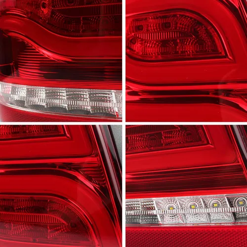 Vista 9 de VLAND Luces traseras LED rojas compatibles con Toyota Highlander 2001-2007 con función de giro de freno de marcha atrás, luces traseras, lado