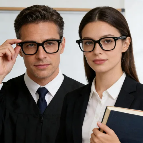 Vista 5 de Blue Light Glasses for Woman,Chunky Blue Light Blocking Glasses with TR90 Rectangle Frame and Chic Look for Women Men