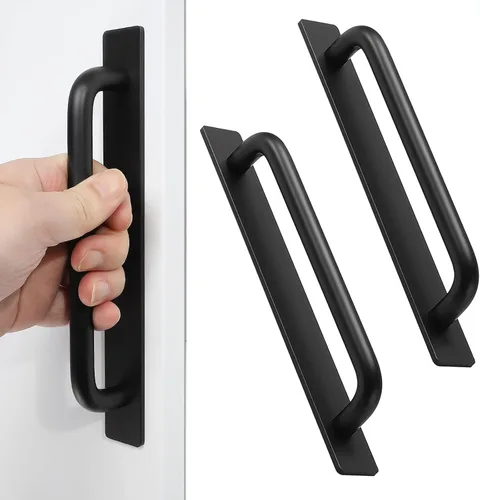 Vista 13 de Manijas autoadhesivas para cajones de gabinetes, manijas de puerta adhesivas de acero inoxidable de 5 pulgadas, diseño sin perforaciones, manija