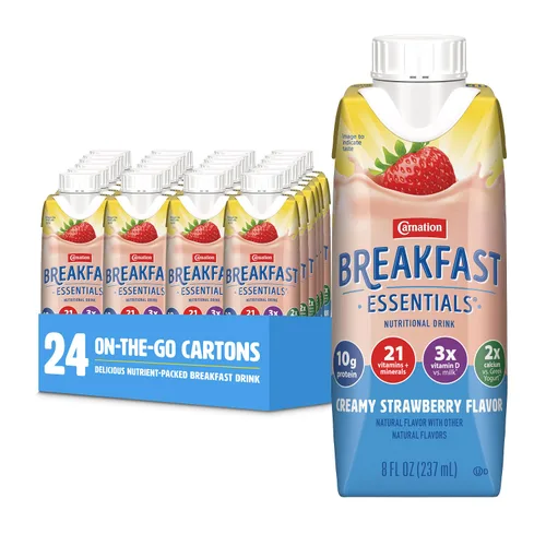 Vista 8 de Carnation Breakfast Essentials - Bebida lista para tomar sabor Classic French Vanilla en botella de cartón de 8 onzas líquidas