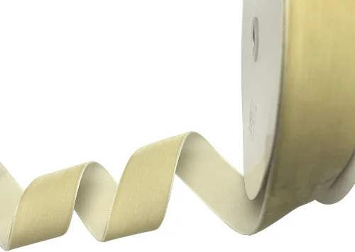Vista 91 de Chenkou Craft Cinta de Terciopelo Beige 25 Yardas 1/4" Lotes a Granel (Beige, 1/4"(6mm))