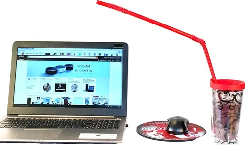 Vista 5 de Pajitas reutilizables extralargas hechas en Estados Unidos, de 22 pulgadas de largo, ideales para situaciones de movilidad limitada, aptas