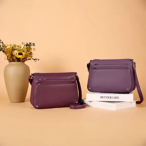 Vista 9 de WESTBRONCO Bolsos cruzados para mujer, bolsos de hombro de tamaño mediano, cartera con bolsillo con cremallera múltiple