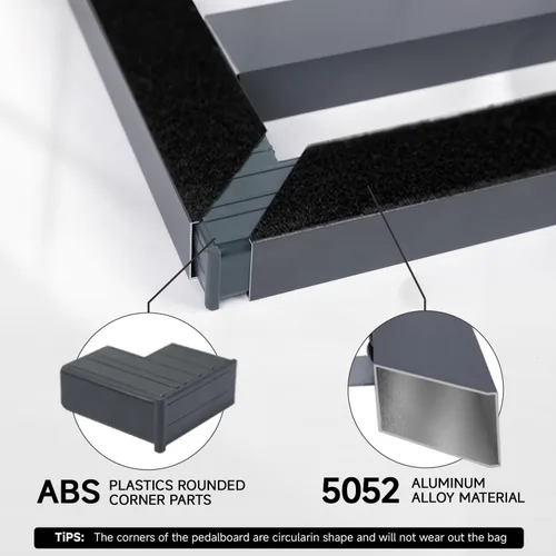 Vista 2 de Ghost Fire - Soporte para pedales para guitarra, de aleación de aluminio, soporte para pedales de efectos para guitarra, con bolsa de transporte