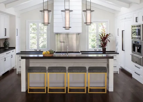 Vista 18 de Juego de 2 taburetes de bar negros para encimera de cocina, taburetes de bar modernos sin espalda de 24 pulgadas, taburetes de bar industriales