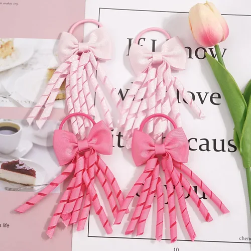 Vista 8 de 20 lazos para el cabello y accesorios para el cabello, lazos rizados, bandas elásticas para el cabello, soportes para cola de caballo de cinta