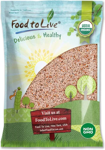 Vista 7 de Semillas de psyllium enteras orgánicas, 8 onzas, sin OMG, veganas, kosher, aptas para dieta cetogénica, crudas, a granel, ricas en hierro, espesante