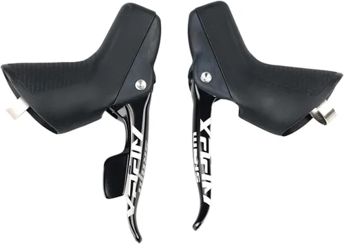 Vista 2 de Par de palancas de freno de bicicleta, compatible con S RAM Apex Rival Force RED 11S Road Bike Grips Coverss, cubierta protectora de silicona