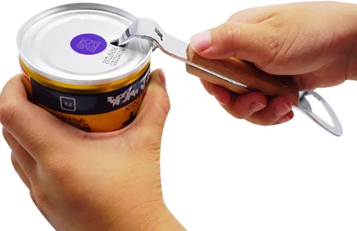 Vista 5 de Abrebotellas magnético de acero inoxidable con imán para acampar y viajar, 1 paquete