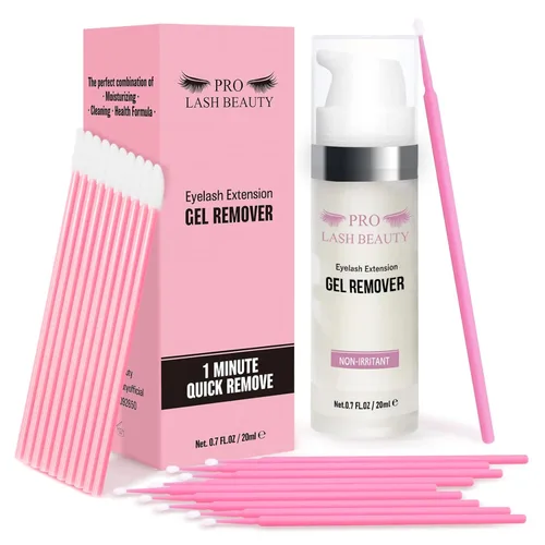 Vista 7 de Adhesivo de pestañas para extensiones de pestañas, acelerador de pegamento súper bonder con 10 piezas de hisopo de algodón, sellador de extensiones