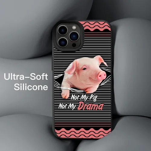 Vista 2 de Funda para iPhone 16 15 14 13 12 11 Pro Max Galaxy S25 S24 S23 S22 S21 S20 FE Plus Ultra A16 A15 A14 A54 Note 20 Negro