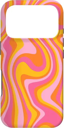 Vista 30 de Retro Groovy Liquid Swirl Hippie 70's 80's Psychedelic Phone Case for iPhone 17