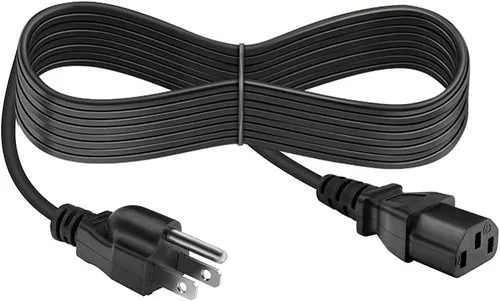 Vista 5 de Cable de alimentación para monitor compatible con DELL/HP/ION Block Rocker, cable de alimentación de CA de 3 clavijas de repuesto